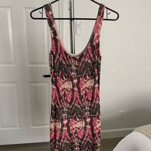 Guess by Marciano Pink and Black Mini Dress
